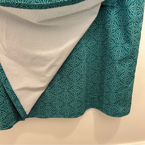RipSkirt Hawaii Skirt 2XL TiLeaf Batik Green wrap plus size beach swim teal - Picture 4 of 8